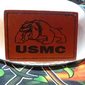 USMC Leather Brown Patch